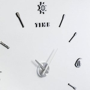 Часы-наклейка "Морские", плавный ход, d=70 см, стрелки 22,5см, 16.5 см, 1АА