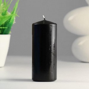 Свеча- цилиндр, 5х12 см, черная