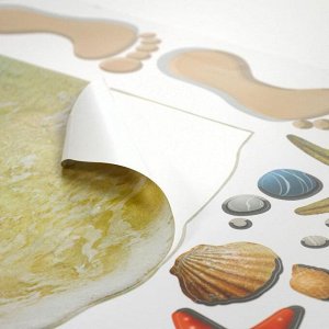 Интерьерная наклейка 3Д TAKE IT EASY «Море», на стену, 90x60 см, влагостойкая, ПВХ