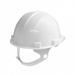 TUNDRA Каска защитная ТУНДРА, для строительно-монтажных работ, с пластиковым оголовьем, белая