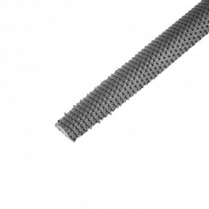 Рашпиль ТУНДРА, сталь У10, полукруглый, пластиковая рукоятка, 200 мм