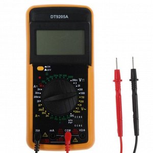 Мультиметр ТУНДРА DT-9205А, ACV/DCV, ACA/DCA, 200-200M?, 20nF-200mF, прозвон