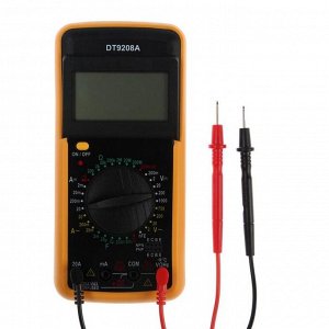 Мультиметр ТУНДРА DT-9208А, ACV/DCV, ACA/DCA, 200-200M?, 20nF-200mF, 40-400 °C, 200 kHz