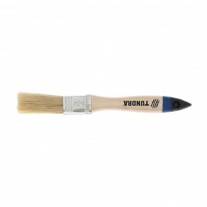 Кисть плоская TUNDRA, натуральная щетина, деревянная ручка, 3/4", 20 мм