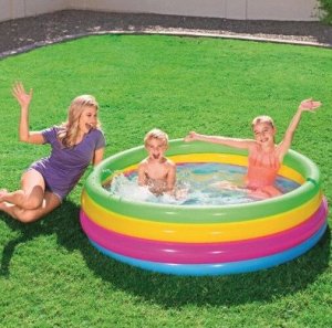 Надувной разноцветный бассейн для детей