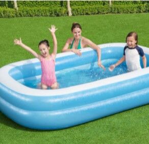 Прямоугольный детский надувной бассейн