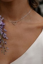 Серебряное колье &quot;Сердце&quot;