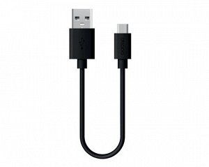 Кабель Deppa Type-C - USB 2.4A черный, 1,2м, 72301
