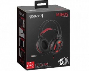 Компьютерная игровая гарнитура Redragon Minos (красный+черный), 78368 recommended