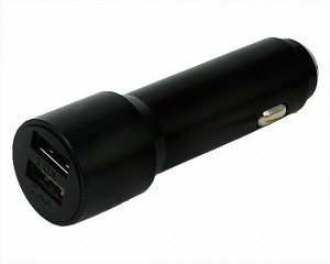 АЗУ-2USB 2.4A, черный (длина зарядки 9см)