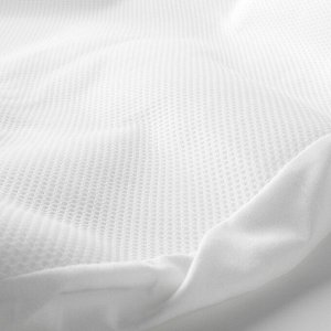 ЛЕНАСТ Наматрасник для детской кроватки, водоотталкивающий, белый, 60x120 см