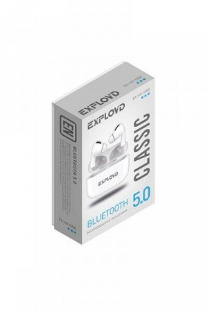 Наушники внутриканальные Exployd, Bluetooth, белый, Classic, EX-HP-1058