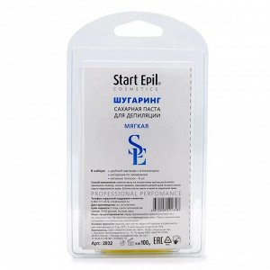 Start Epil Набор для шугаринга (сахарная паста в картридже &quot;Мягкая&quot; 100 г. + бумажные полоски для депиляции)