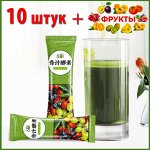 Аодзиру – зеленый сок из побегов молодого ячменя с фруктами 10 шт.