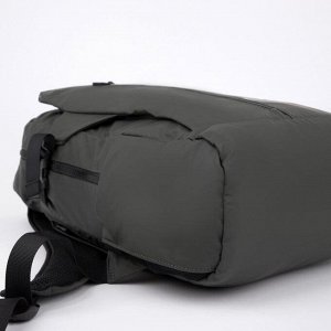 Рюкзак, отдел на молнии,3 наружных кармана, 2 боковых кармана, с USB, цвет зелёный