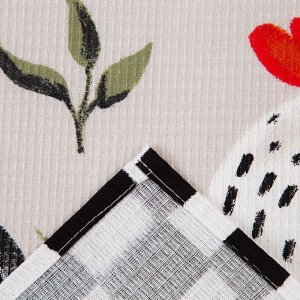Полотенце кухонное «Доляна. Счастливой и радостной Пасхи», 35x60 см, хлопок 100%, вафля 160 г/м²