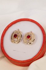 Серьги &quot;Гранатовый соблазн&quot; (Б5)