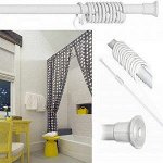 Карниз телескоп. для в/к AQUA-PRIME 110-210см белый (1/30)