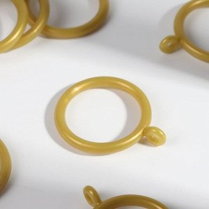 Кольцо для карниза, d = 30/39 мм, 10 шт, цвет золотой