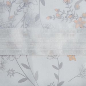 Комплект тюлей "" Полевые цветы, 145*260 см-2 шт, 100% п/э