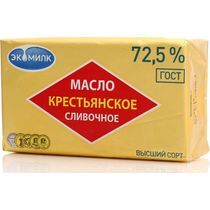 Масло  "Экомилк", Крестьянское  72,5%, 180г