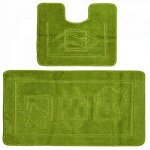 Комплект ковриков для в/к CONFETTI MAXIMUS из 2 шт 50х80/40х50см 9мм (зеленый) 1/28