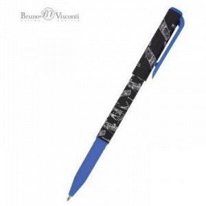 Ручка шариковая масляная 0.7 мм "PrimeWrite. Чертежи.Самолет" синяя 20-0293/06 Bruno Visconti {Китай}