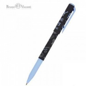 Ручка шариковая масляная 0.7 мм "PrimeWrite.Хоккей. Паттерн" синяя 20-0293/13 Bruno Visconti {Китай}