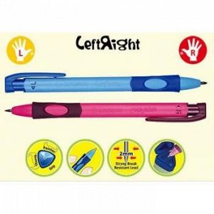Авт. карандаш 2 мм "Пиши правильно" для правшей розовый  6623/2-10 STABILO {Малайзия}