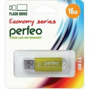 USB-флеш-накопитель PERFEO 16GB E01 Gold economy series Perfeo {Китай}