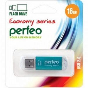 USB-флеш-накопитель PERFEO 16GB E01 Green economy series Perfeo {Китай}