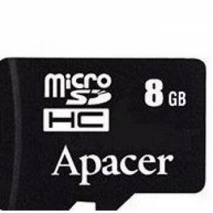 Карта памяти Apacer micro SD  8 Gb без адаптера (class 10) {Корея}