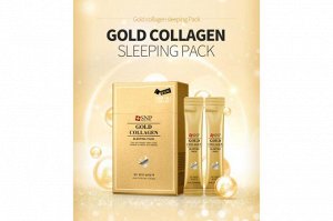 Ночная маска на основе золота SNP GOLD COLLAGEN SLEEPING PACK 4 мл.*20 шт., ,