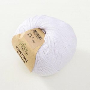 Пряжа "Cotton Royal" 100% Хлопок 210м/100гр (701 белый)