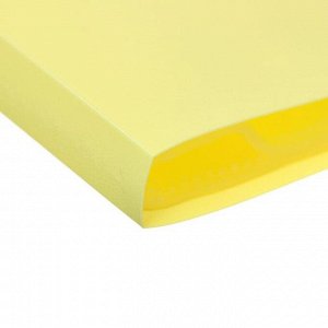 Папка с 30 вкладышами А4, 500 мкм, Calligrata, 15 мм, желтая ваниль