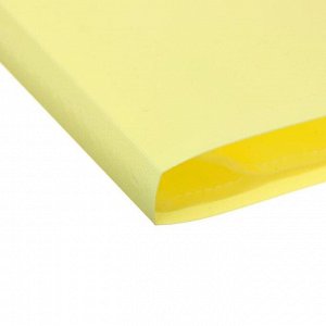 Папка 20 прозр вкладышей A4 500мкм Calligrata желтая ваниль