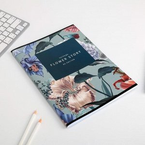 Колледж-тетрадь 80 листов на скрепке Flower story
