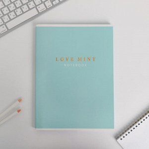 Колледж-тетрадь А4, 96 листов на скрепке Love mint