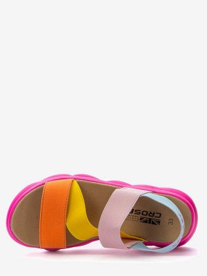 217200/01-02 оранжевый/розовый текстиль детские (для девочек) туфли открытые (В-Л 2021)