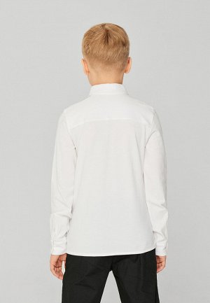 Сорочка верхняя детская для мальчиков Gingham-Inf base белый