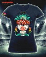 Футболки женские Liverpool flowers