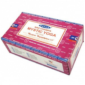 SATYA прямоуг. благовония Mystic Yoga Мистическая Йога 15гр. блок 12шт.