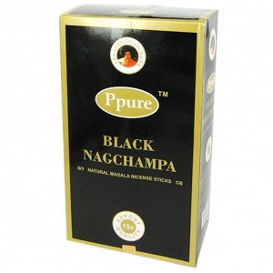 Прямоуг. благовония Black Nagchampa Черная Наг Чампа 15 гр. блок 12шт.