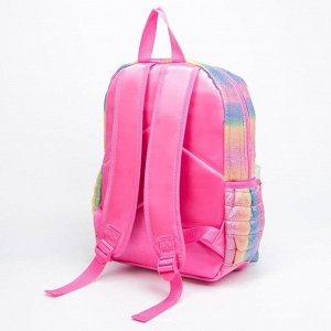 Рюкзак, отдел на молнии, наружный карман, цвет разноцветный