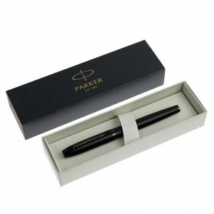 Ручка-роллер Parker IM Achromatic Black BT корпус из нержавеющей стали, чёрный матовый, чёрные чернила (2127743)