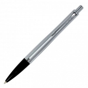 Ручка шариковая Parker Urban Core Metro Metallic CT M, корпус из латуни, серый глянцевый/ хром, синие чернила (1931580)