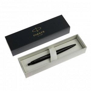 Ручка шариковая Parker Jotter XL Monochrome Black BT, корпус из нержавеющей стали, синие чернила