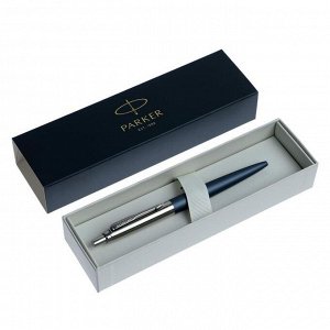 Ручка шариковая Parker Jotter XL K69 Matte Blue CT M, корпус из нержавеющей стали, синие чернила