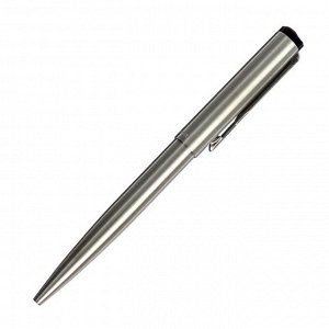 Ручка шариковая Parker Vector Steel K03 Stainless Steel CT M, корпус из нержавеющей стали, синие чернила (2025445)