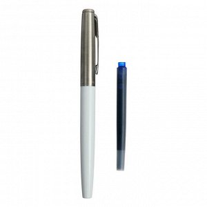 Ручка перьевая Parker Jotter Originals F60, корпус пластиковый белый, синие чернила (R2096896)
